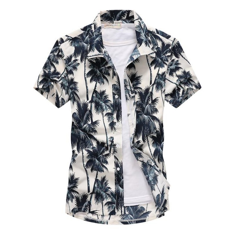 Vintage Hawaiian Floral Shirt - Camicie con colletto casual hawaiano da