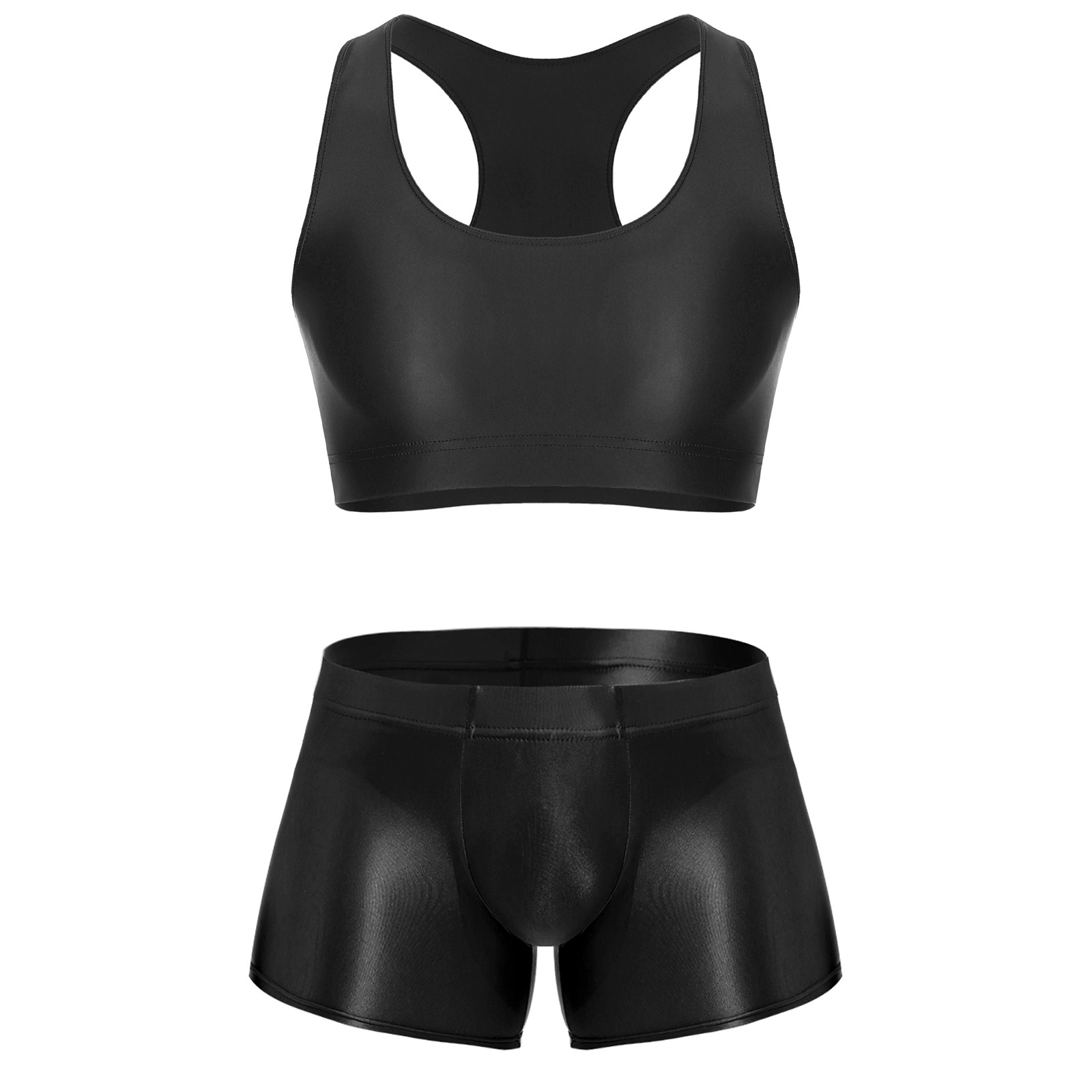 Underwear - Completo fitness lucido ed elasticizzato da