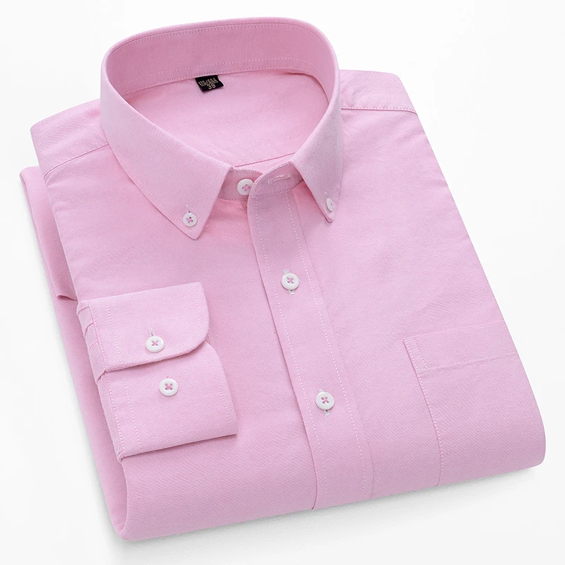 Oxford Cotton Casual Shirt Business - Camicie a maniche lunghe oxford da