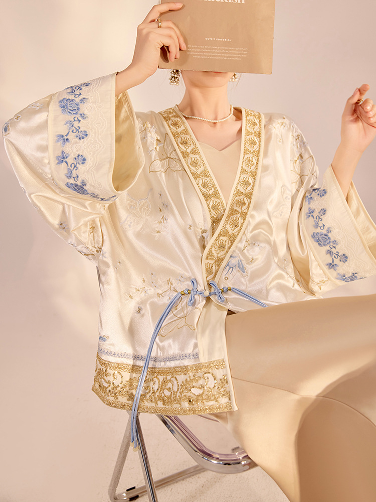 Jackets - Giacca Larga di Lusso con Ricamo