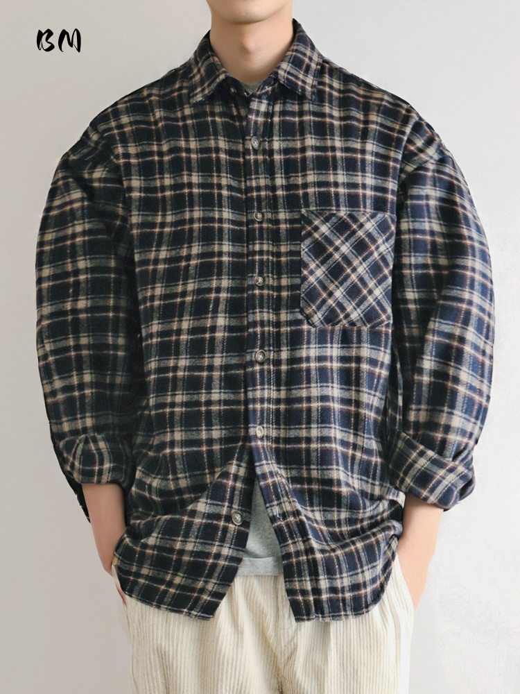 Flannel Plaid Shirt Heavy Weight - ‌ Camicia in flanella pesante vintage