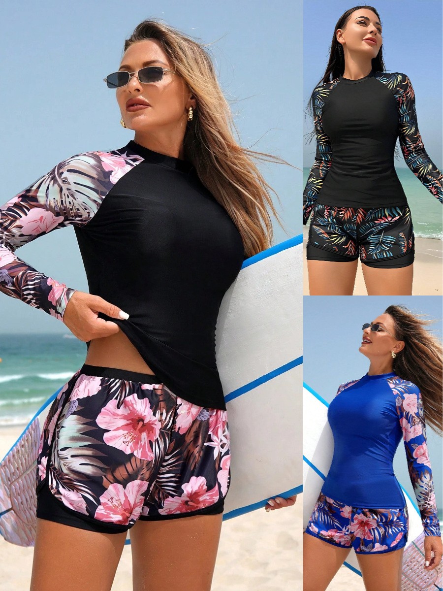 Shorts - Tankini Y2K da donna a maniche