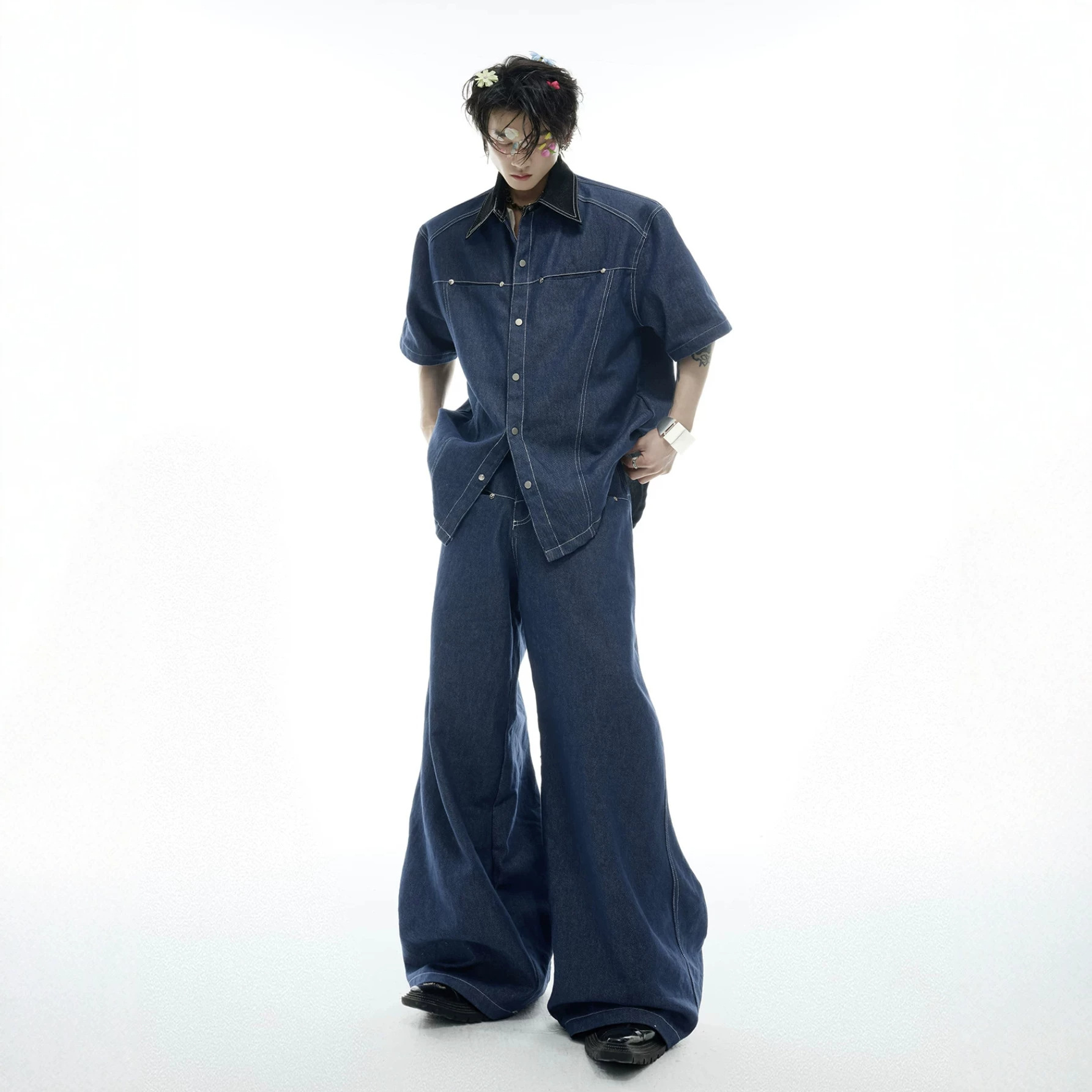Jeans - Completo Estivo da Uomo in Denim,