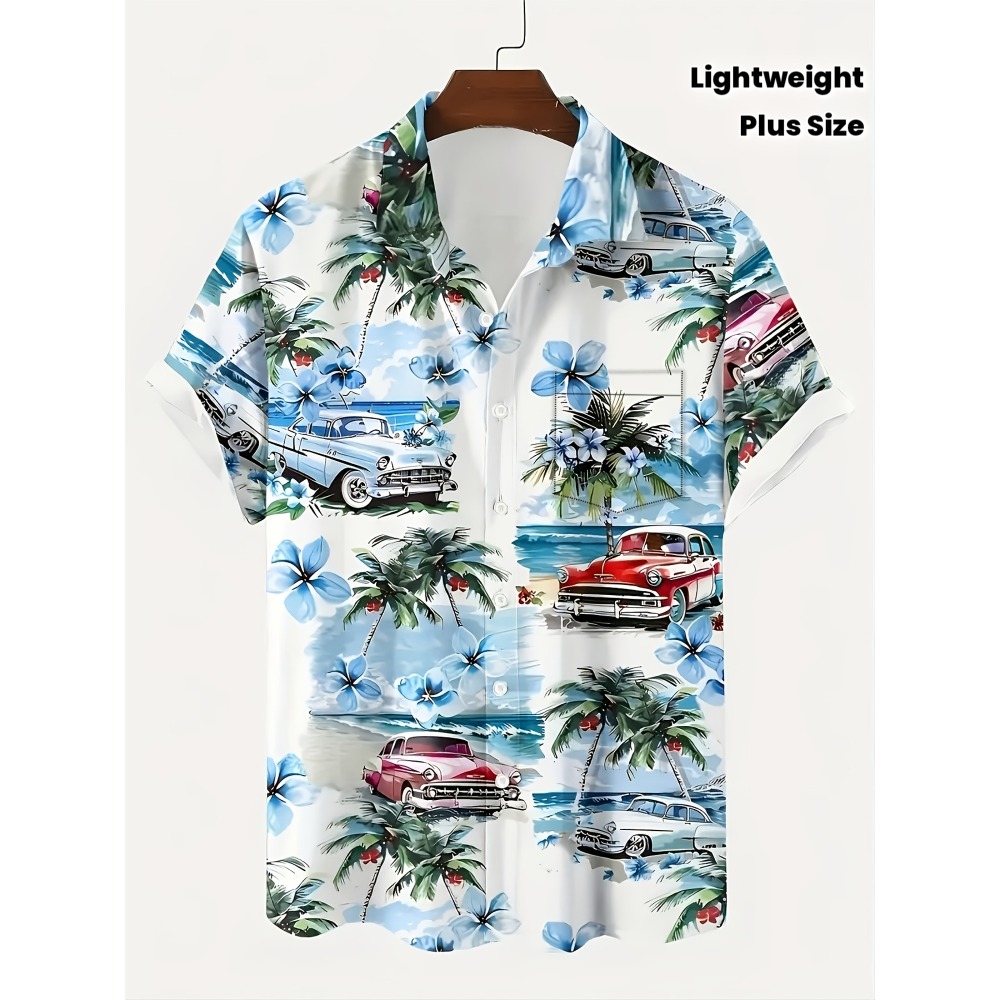 Vintage Hawaiian Floral Shirt - Camicie Hawaiane da Uomo con Stampa