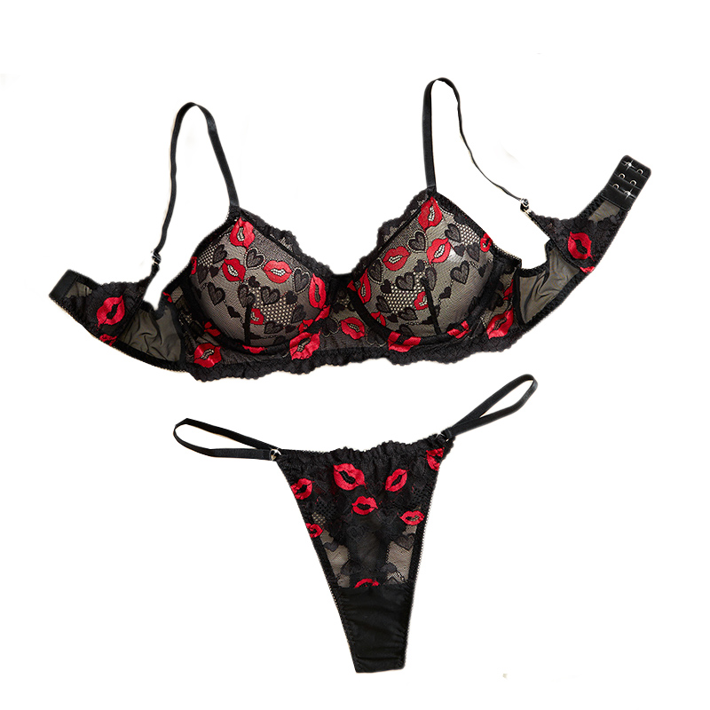 Underwear - Intimo in pizzo trasparente, set di