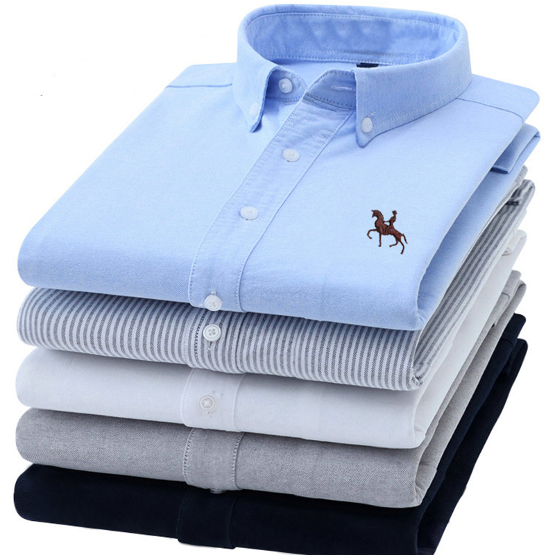 Oxford Cotton Casual Shirt Business - S-6XL Camicie Oxford da uomo a