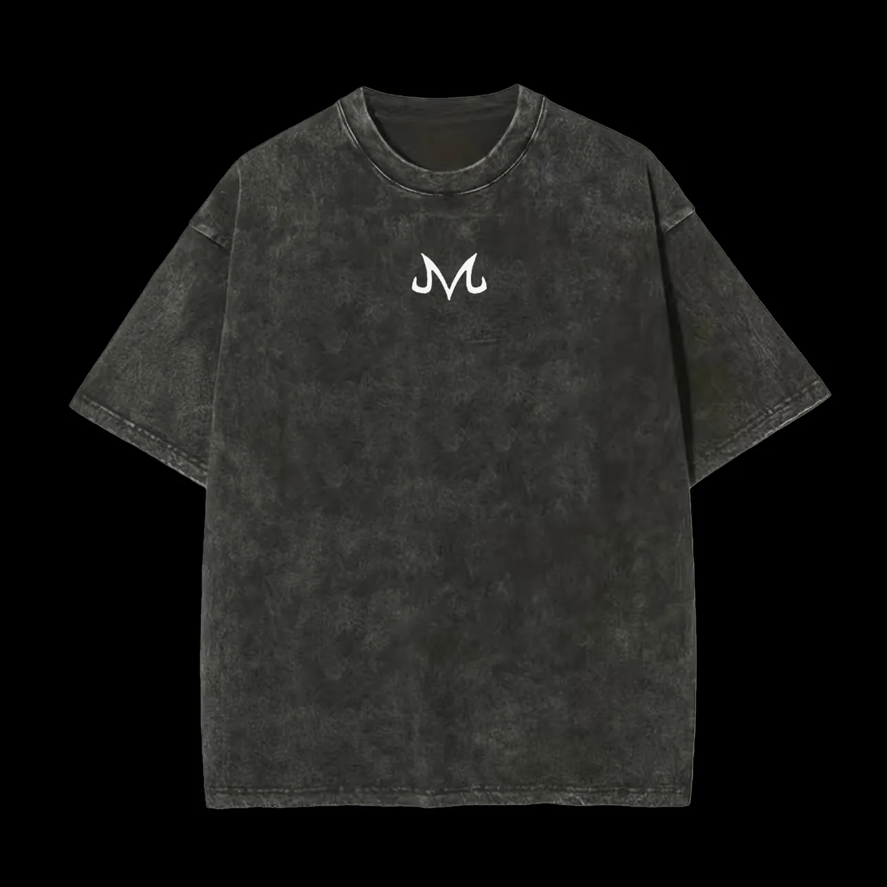 Acid Wash Vintage Graphic T Shirt - T-shirt Uomo 2026 Majin M Logo