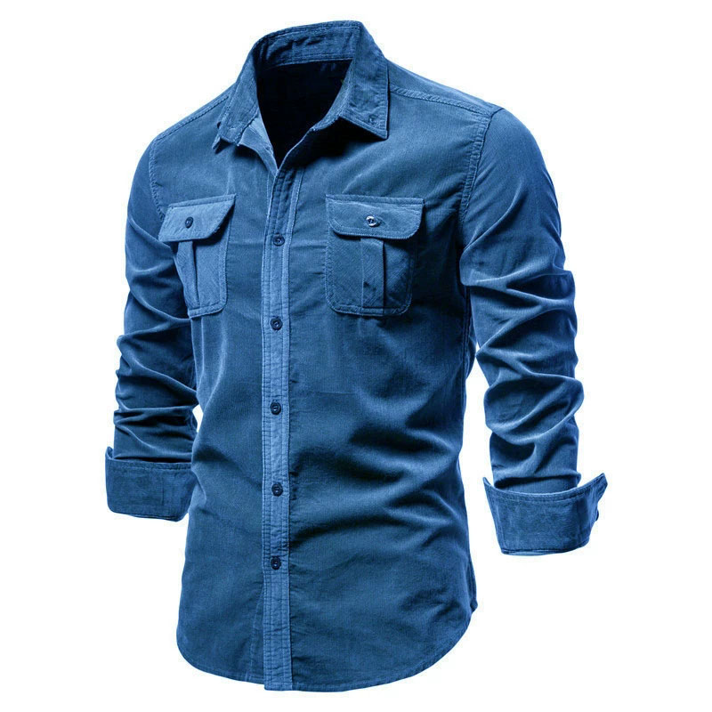 Giacca da camicia casual in ve - Corduroy Button Up Shirt Men recensione e prezzo