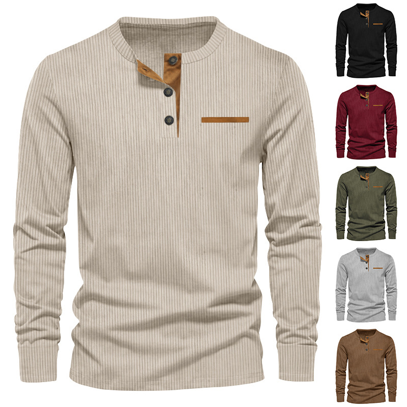 T-shirt a maniche lunghe da uo - Corduroy Button Up Shirt Men recensione e prezzo