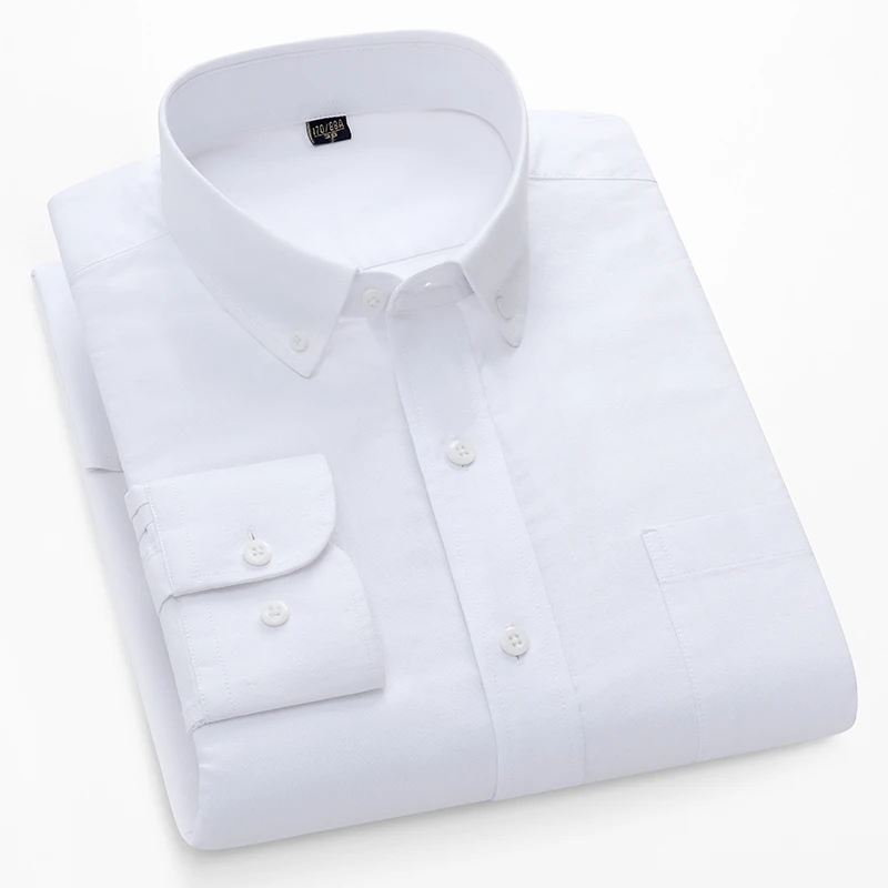 Camicie a maniche lunghe oxfor - Oxford Cotton Casual Shirt Business recensione e prezzo