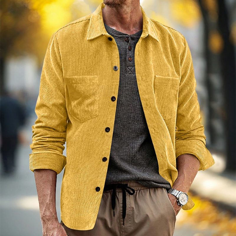 Camicia da uomo in velluto a c - Corduroy Button Up Shirt Men recensione e prezzo