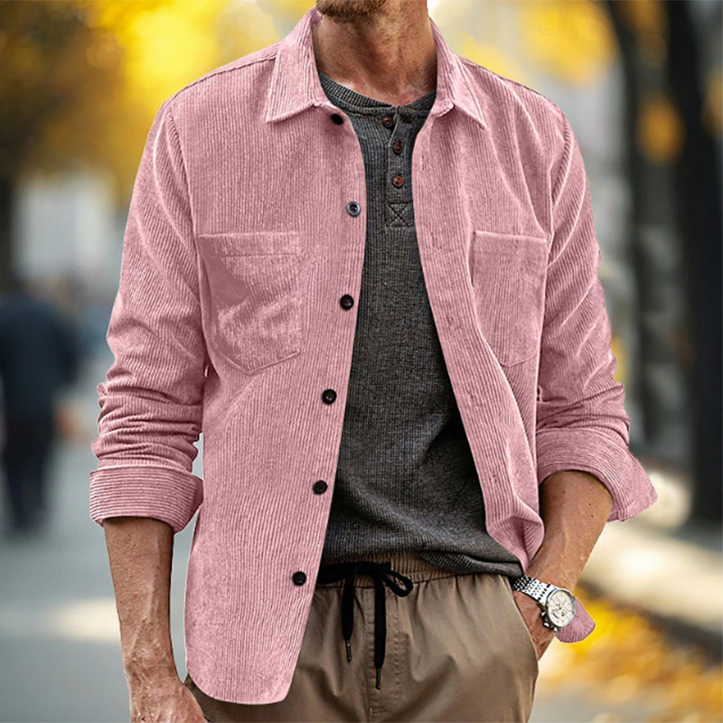 Camicia da uomo in velluto a c - Corduroy Button Up Shirt Men recensione e prezzo