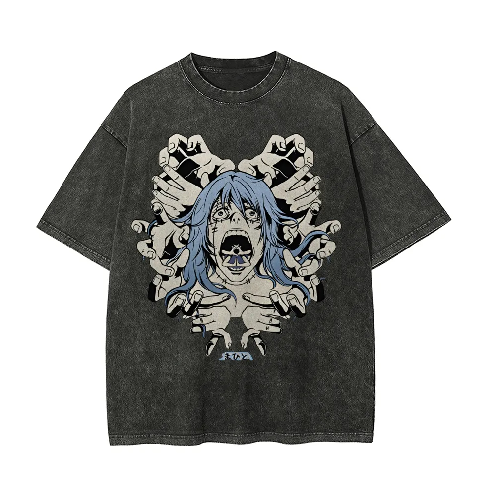 Maglietta Mahito Jujutsu Kaise - Acid Wash Vintage Graphic T Shirt recensione e prezzo