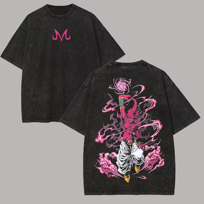 T-shirt Buu Dragon Ball Z Anim - Acid Wash Vintage Graphic T Shirt recensione e prezzo