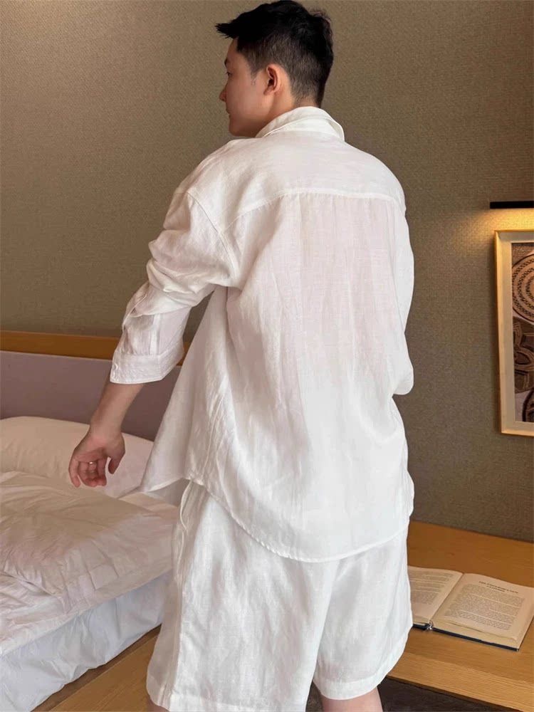 Completo Estivo Leggero e Tras - Mens Linen Shirt Long Sleeve recensione e prezzo