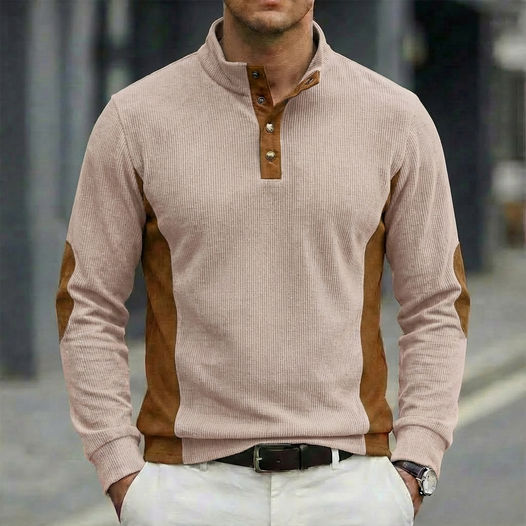 Nuova Camicia POLO Casual in V - Corduroy Button Up Shirt Men recensione e prezzo