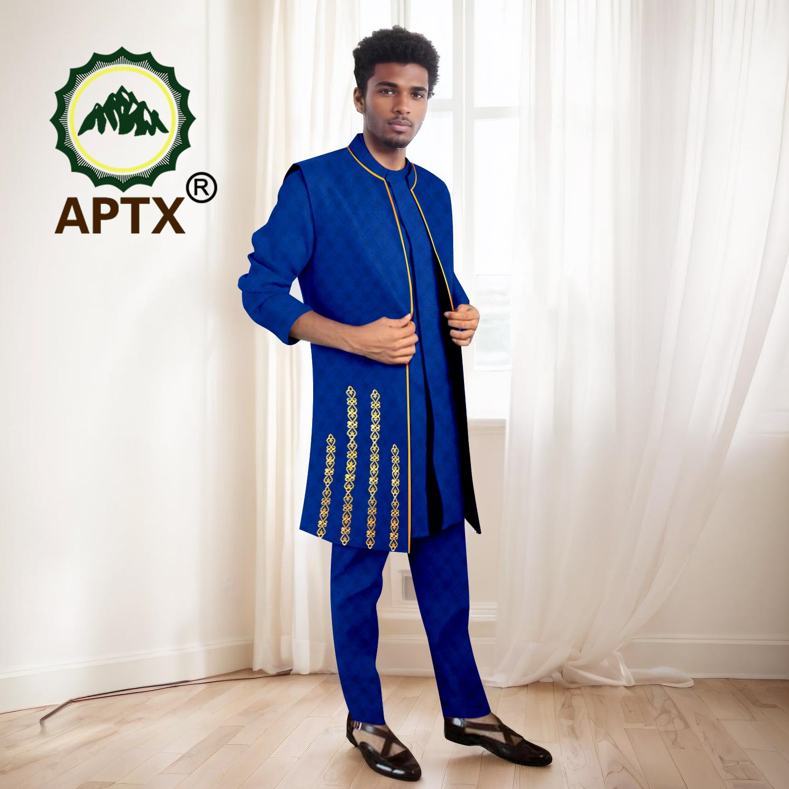 Abiti da uomo africani Set di  - Mandarin Collar Formal Shirt Slim Fit recensione e prezzo
