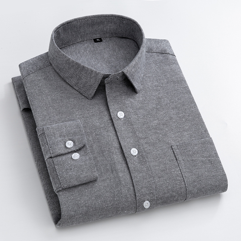Camicia Oxford blu navy da uom - Oxford Cotton Casual Shirt Business recensione e prezzo