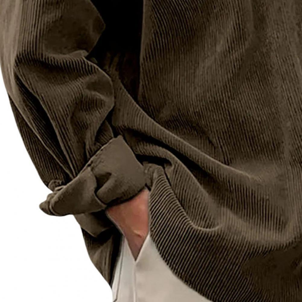 Camicie Casual da Uomo per Est - Corduroy Button Up Shirt Men recensione e prezzo
