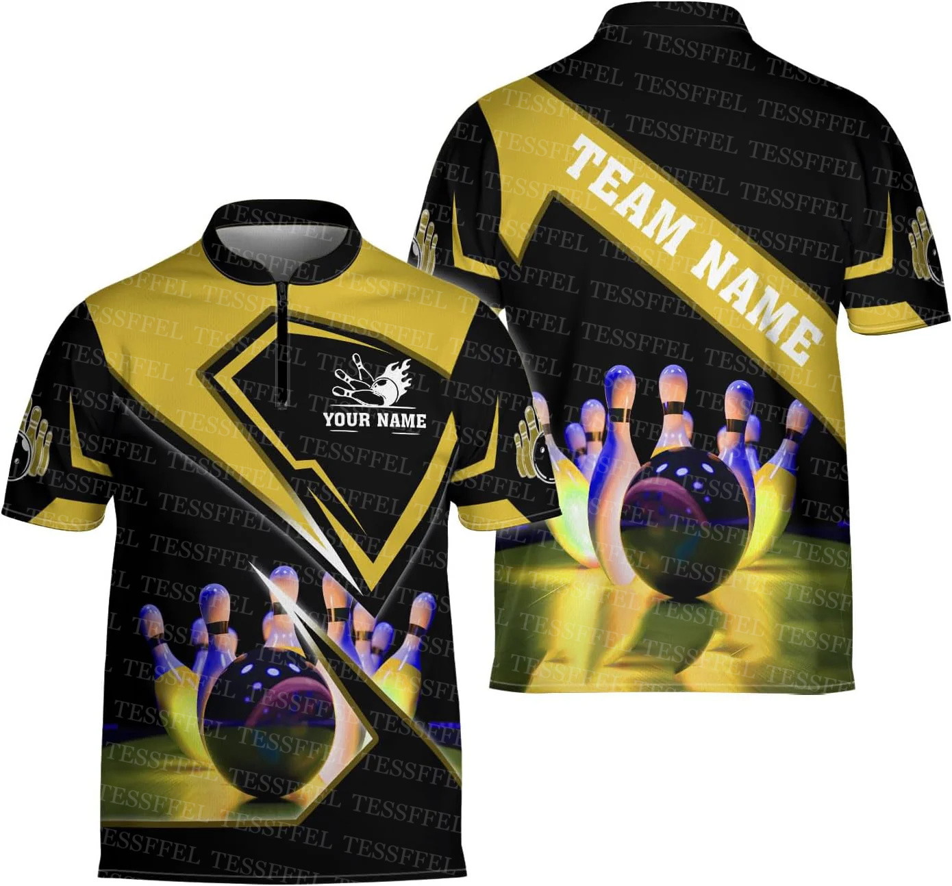 Nome personalizzato Graffiti F - Short Sleeve Bowling Shirt Retro recensione e prezzo