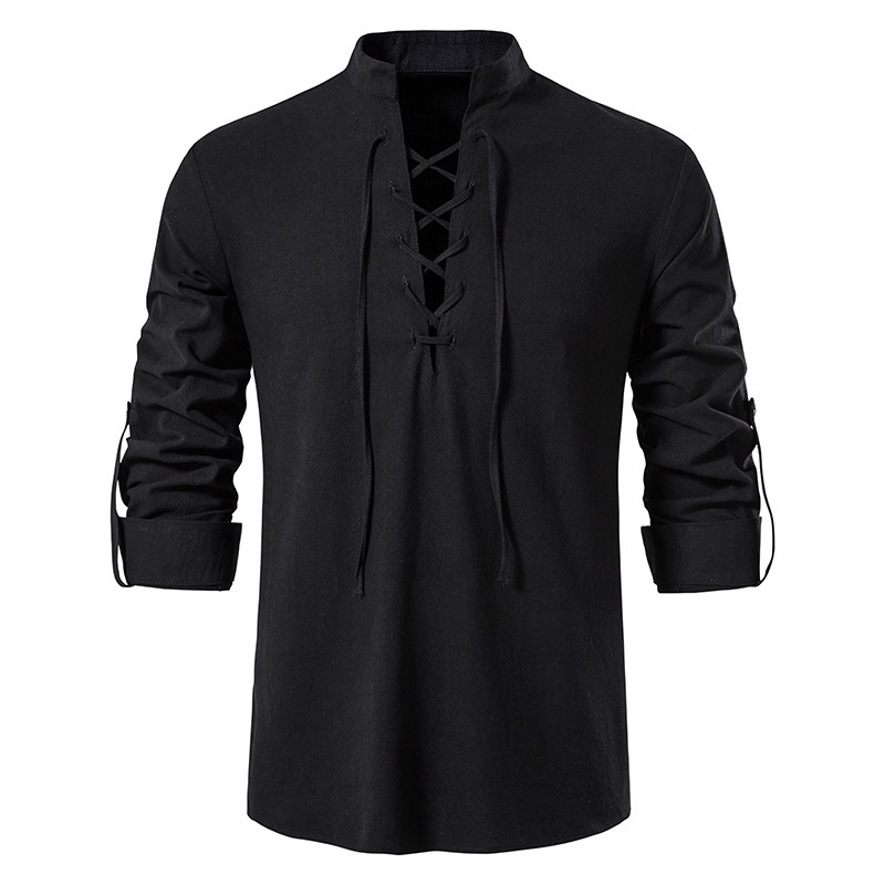 Camicia da uomo in cotone e li - Mens Linen Shirt Long Sleeve recensione e prezzo
