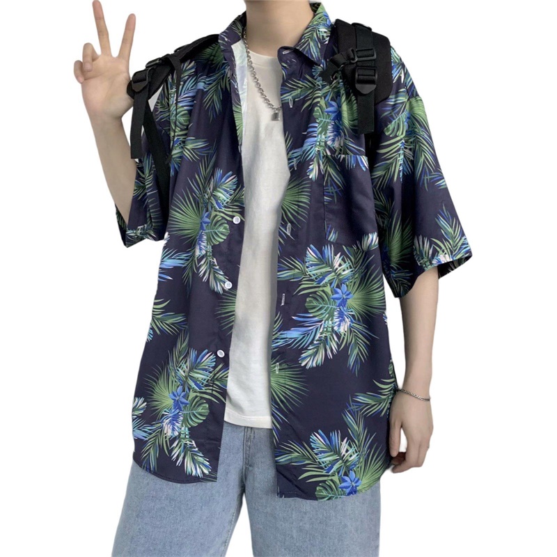Camicia a maniche corte estiva - Vintage Hawaiian Floral Shirt recensione e prezzo