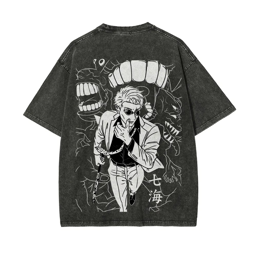 T-Shirt Kento Nanami Jujutsu K - Acid Wash Vintage Graphic T Shirt recensione e prezzo