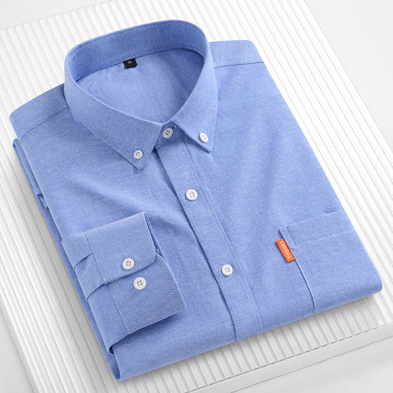 Camicia da lavoro da uomo in p - Oxford Cotton Casual Shirt Business recensione e prezzo