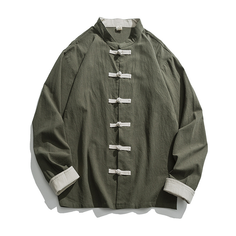 Nuova Giacca Kimono 2026 per U - Mens Linen Shirt Long Sleeve recensione e prezzo