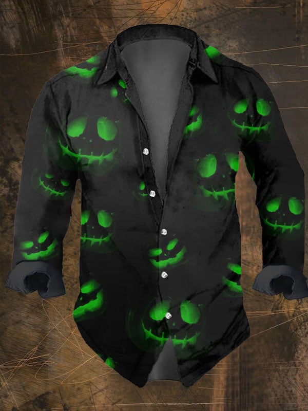 Halloween uomo Dark Skull Prin - Vintage Hawaiian Floral Shirt recensione e prezzo