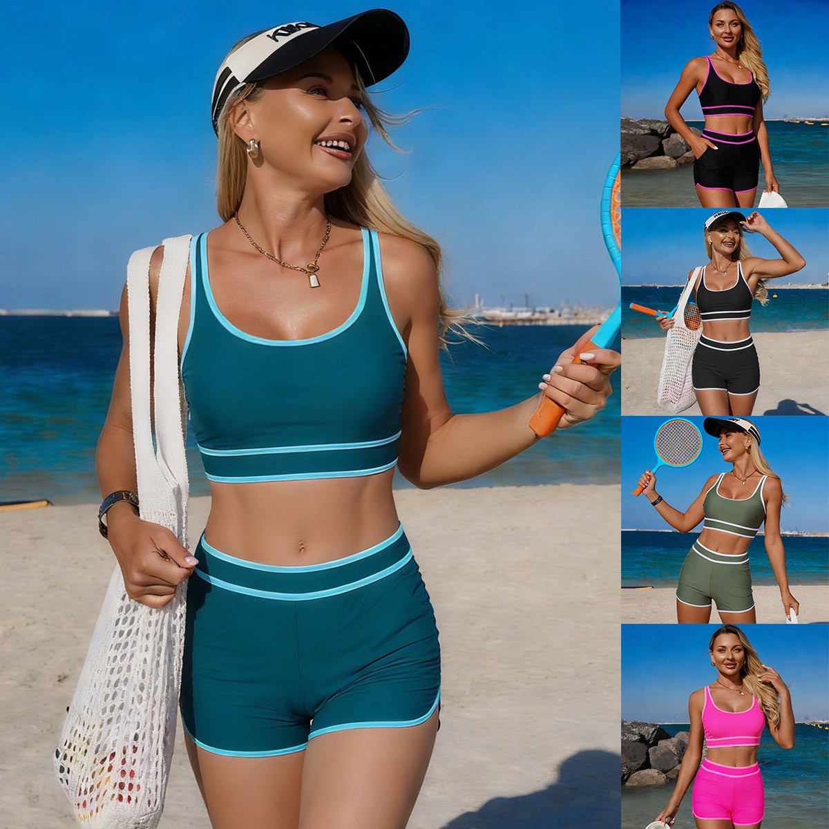 Bikini Verde Oliva, Top Corto  - Shorts recensione e prezzo
