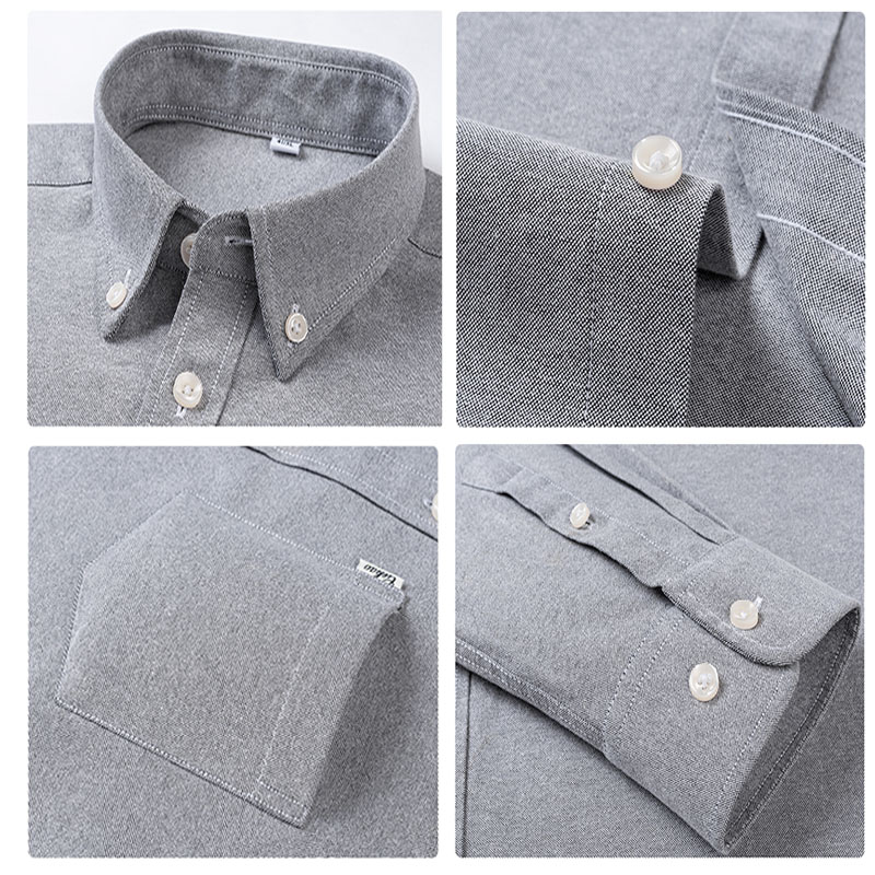 Camicie Casual da Uomo in Puro - Oxford Cotton Casual Shirt Business recensione e prezzo