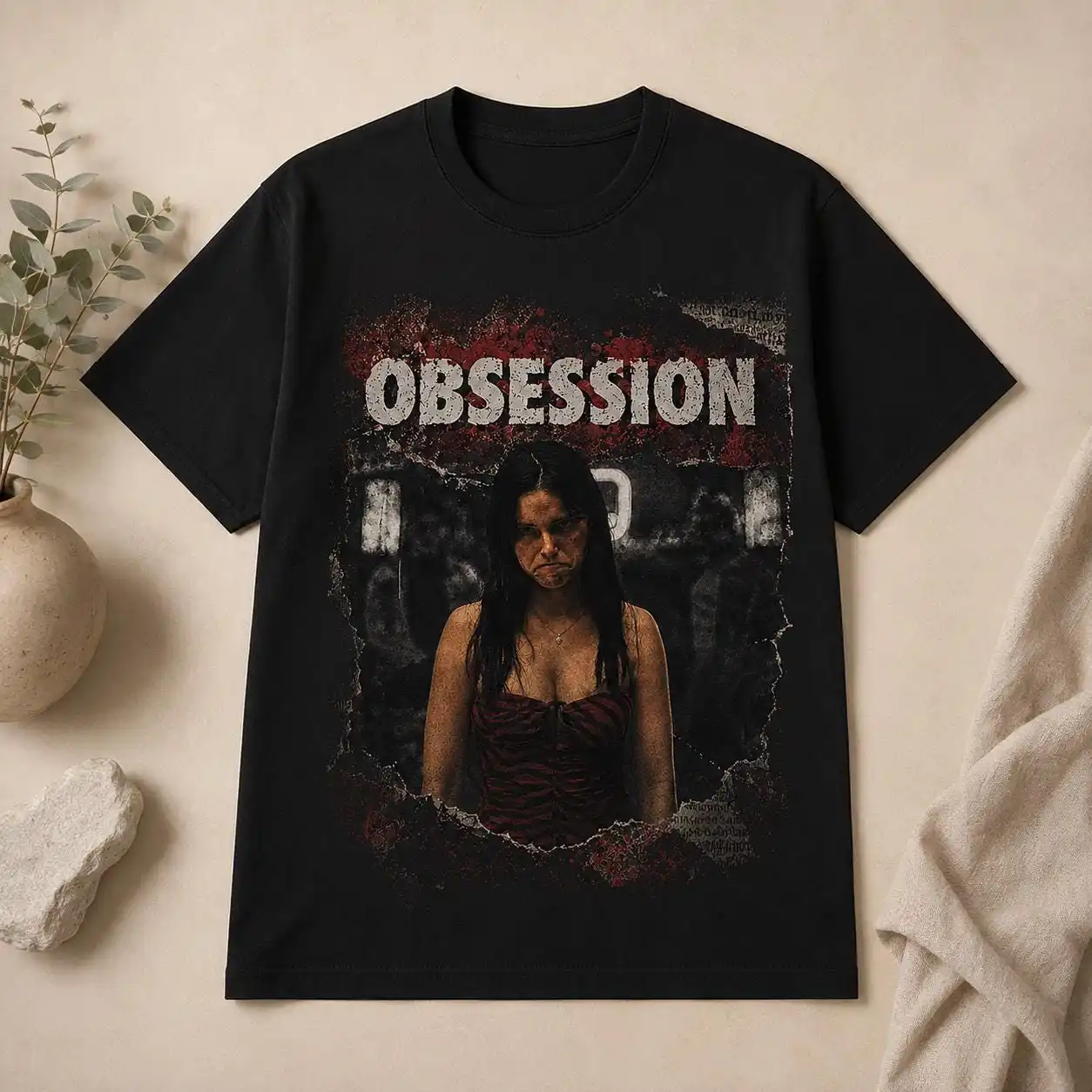 T-shirt con grafica Obsession, - Acid Wash Vintage Graphic T Shirt recensione e prezzo