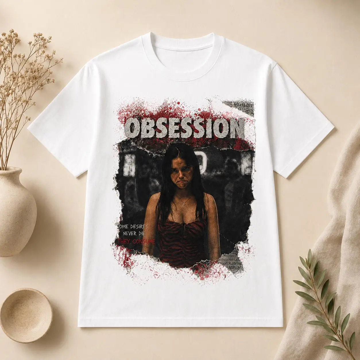 T-shirt con grafica Obsession, - Acid Wash Vintage Graphic T Shirt recensione e prezzo
