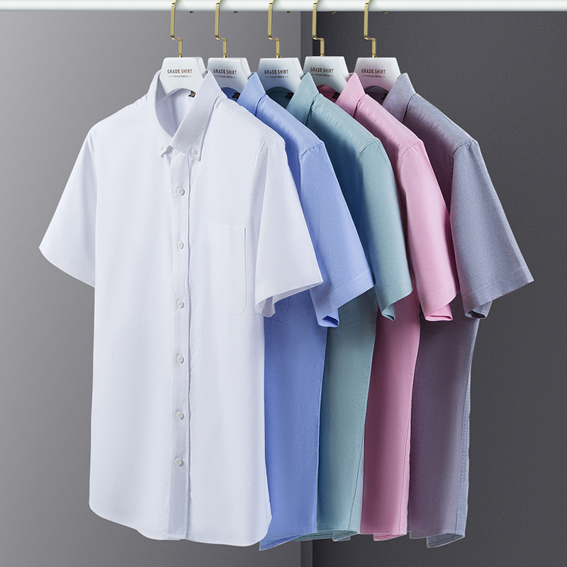 Camicie da uomo estive in coto - Oxford Cotton Casual Shirt Business recensione e prezzo