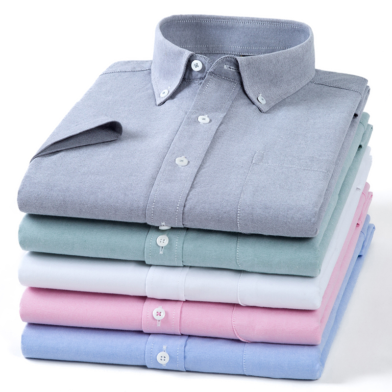 Camicie da uomo estive in coto - Oxford Cotton Casual Shirt Business recensione e prezzo