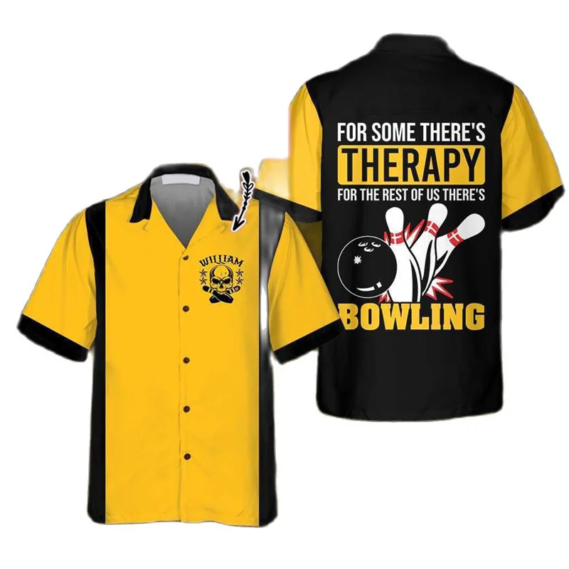 Camicia classica con stampa re - Short Sleeve Bowling Shirt Retro recensione e prezzo