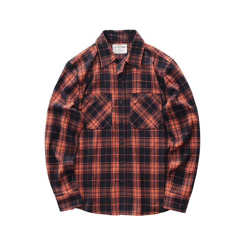 Autunno Nuovo Giapponese Retro - Flannel Plaid Shirt Heavy Weight recensione e prezzo