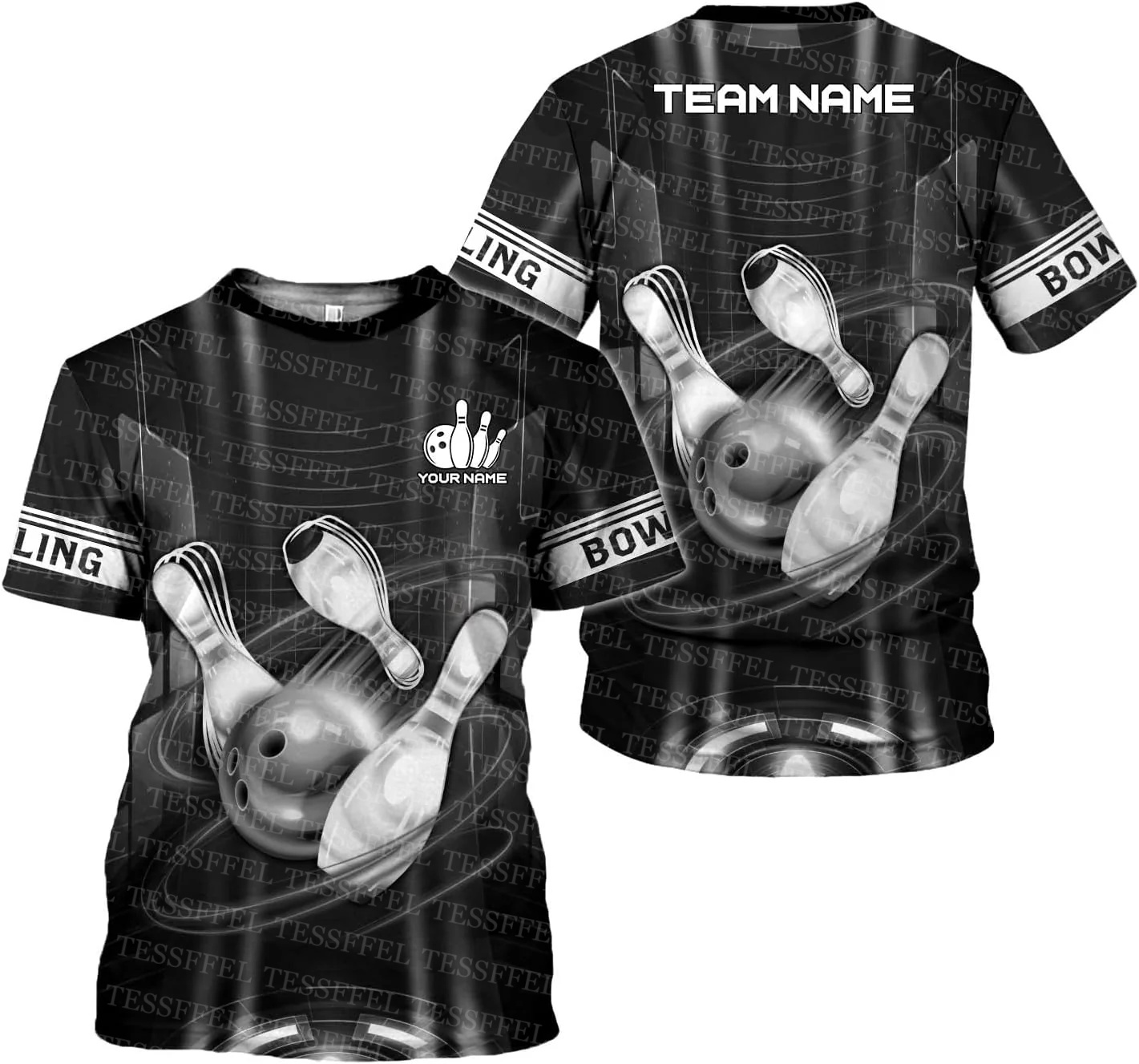 Nome personalizzato Graffiti F - Short Sleeve Bowling Shirt Retro recensione e prezzo