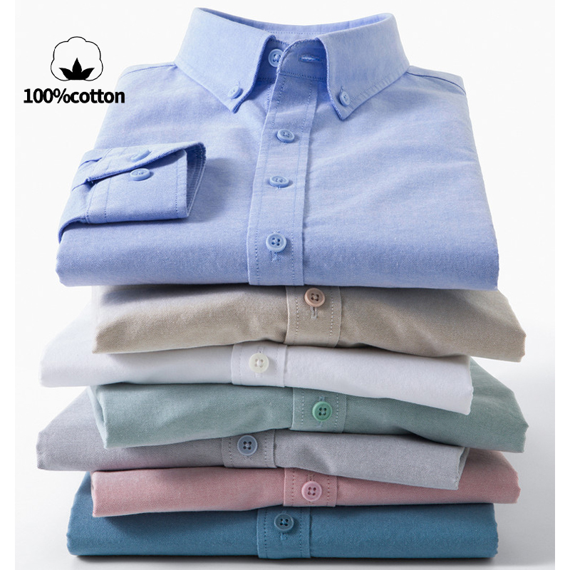 Camicia Oxford da Uomo 100% Co - Mandarin Collar Formal Shirt Slim Fit recensione e prezzo