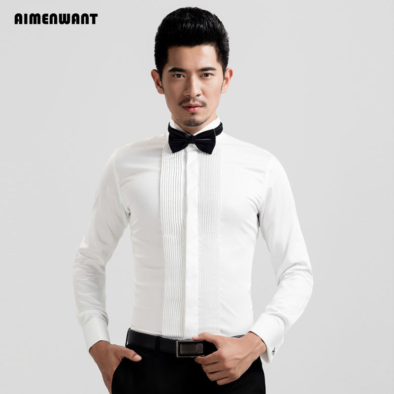 AIMENWANT 2024 camicie da smok - Mandarin Collar Formal Shirt Slim Fit recensione e prezzo