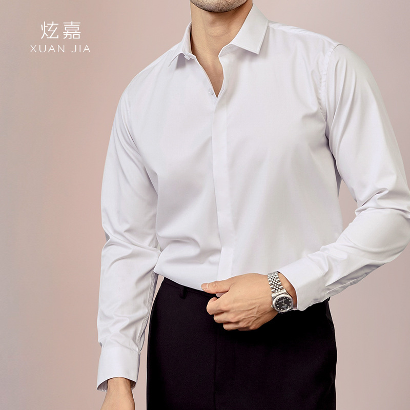 Camicia da uomo in seta 2026,  - Mens Satin Silk Dress Shirt recensione e prezzo