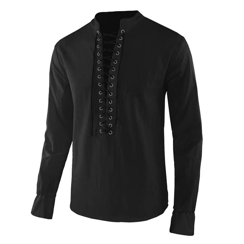 Camicia Rinascimentale da Uomo - Mens Linen Shirt Long Sleeve recensione e prezzo