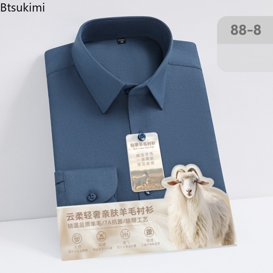 Nuove camicie a maniche lunghe - Mandarin Collar Formal Shirt Slim Fit recensione e prezzo